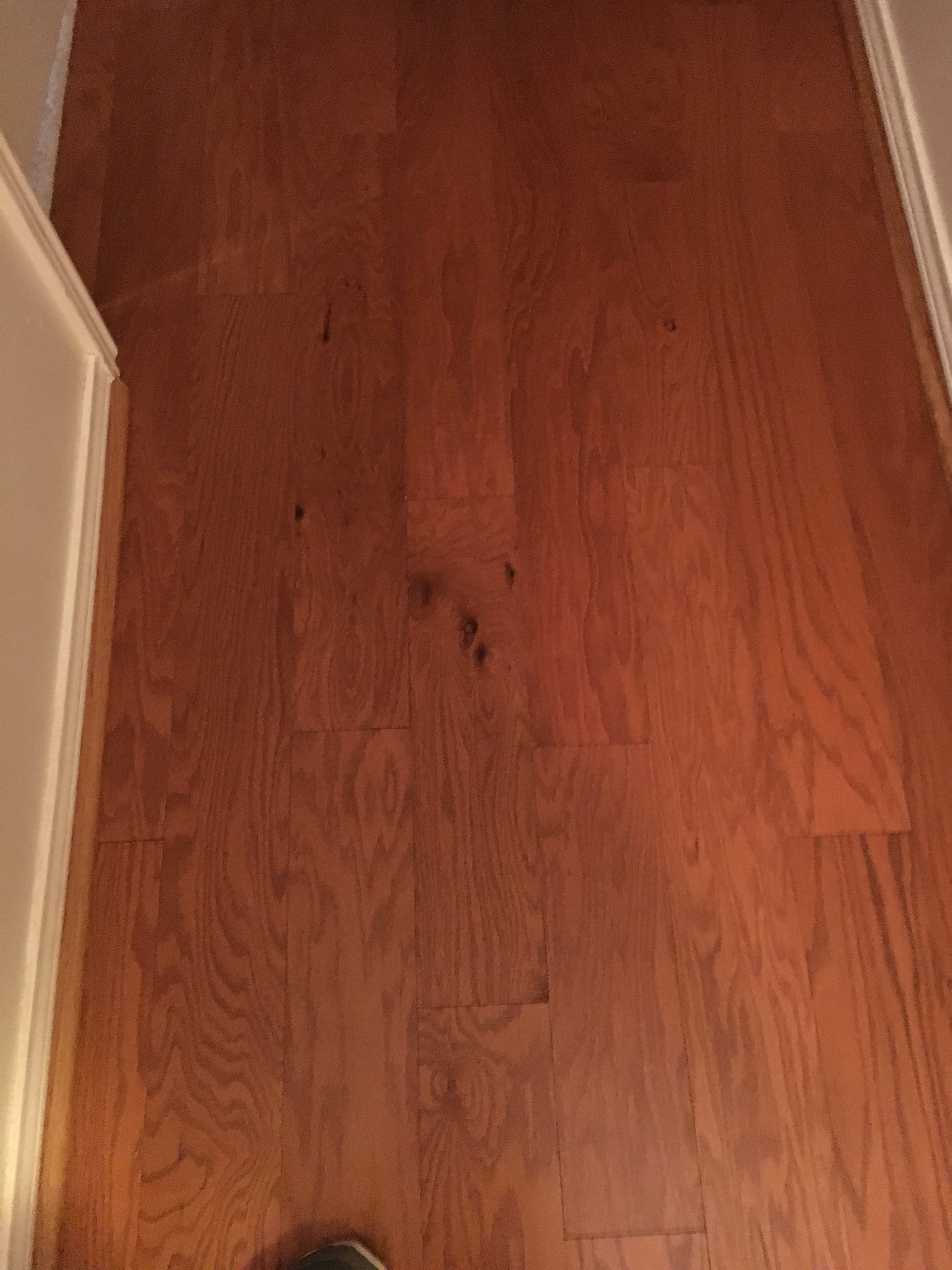 Natural oak hardwood flooring completed — North Texas