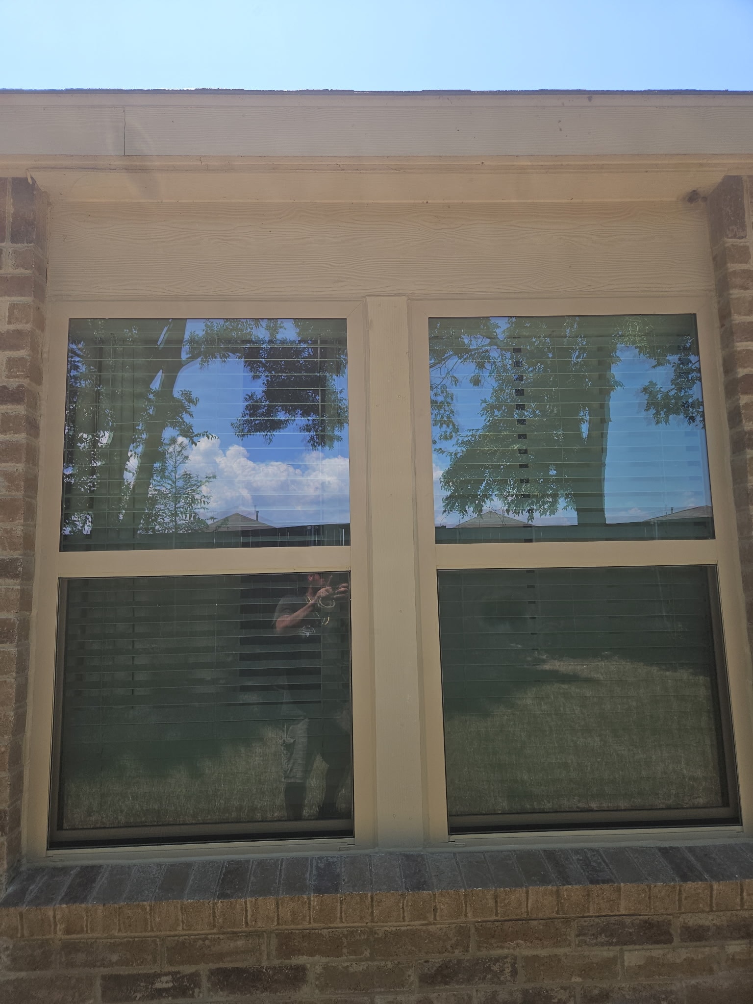 New window installed on brick home — Frisco TX